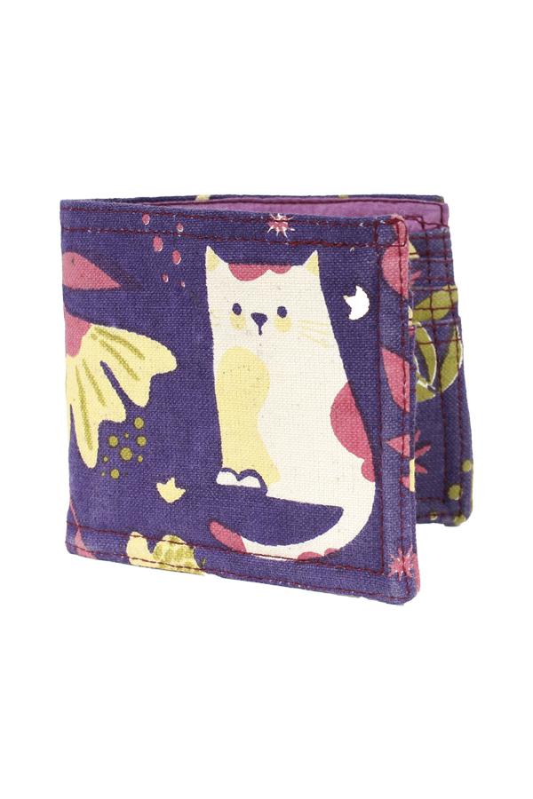 Cat and Flower Wallet