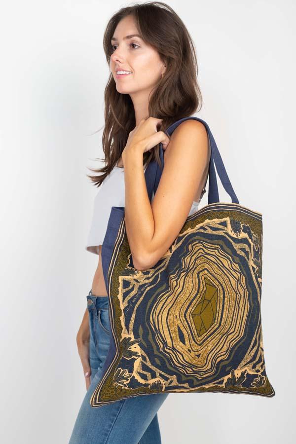 Geode Print Tote