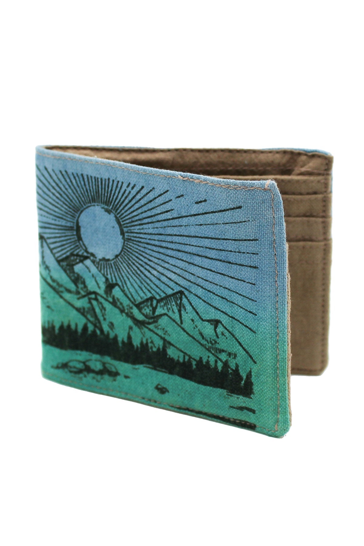 Tie-Dye Gradient Scenic Bi-Fold Wallet